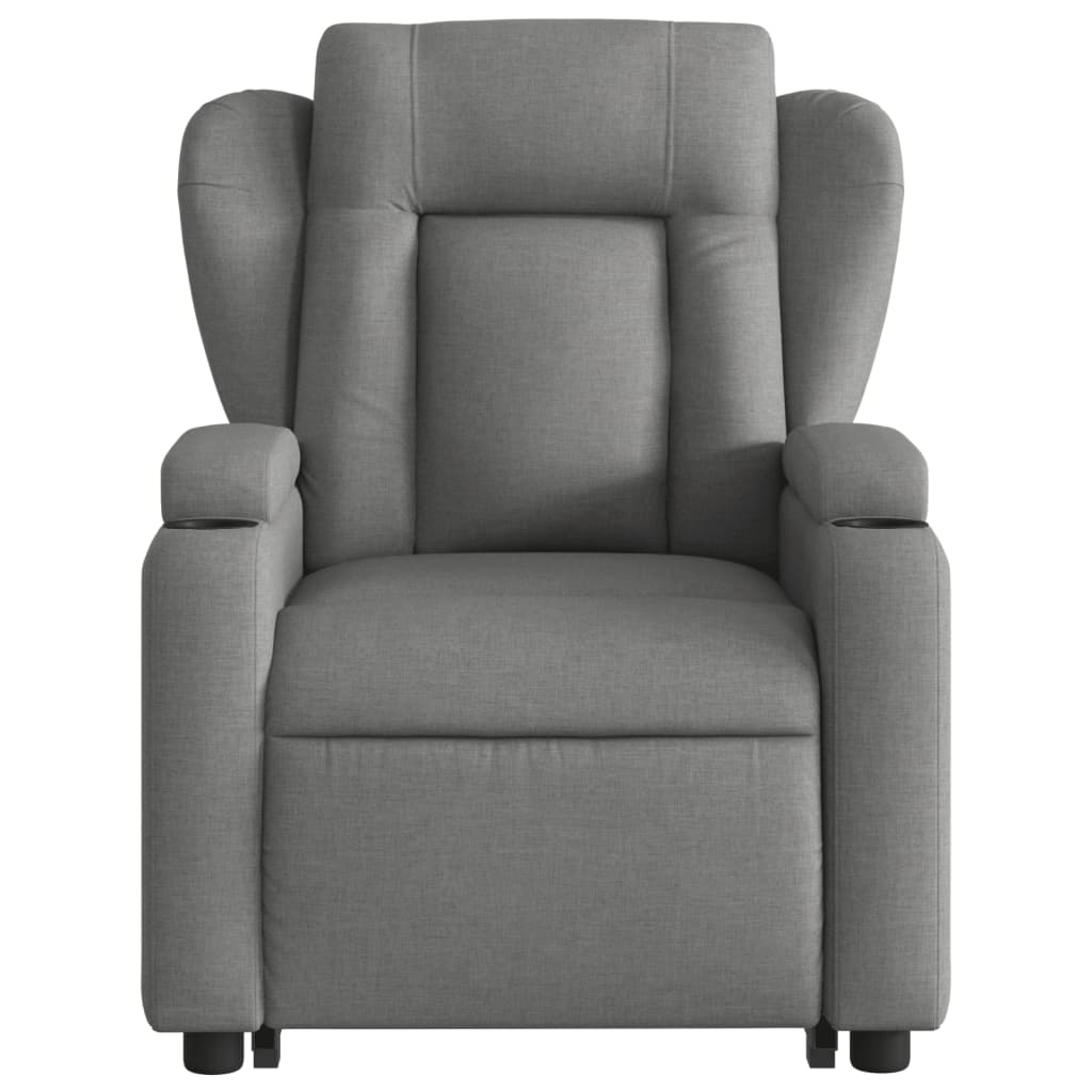 Fauteuil inclinable électrique gris foncé tissu - XIOS