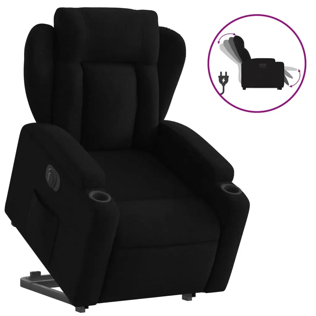 Fauteuil inclinable électrique noir tissu - XIOS