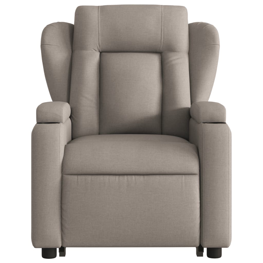 Fauteuil inclinable électrique taupe tissu - XIOS