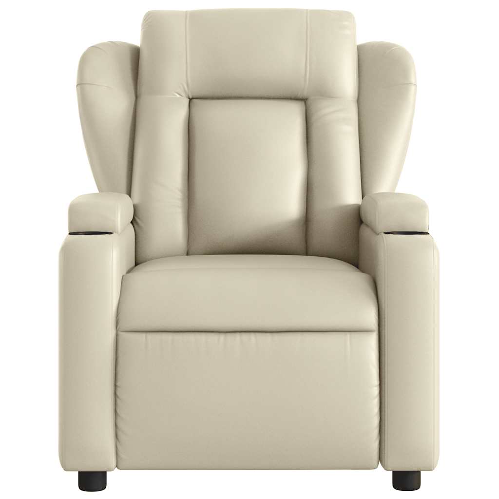 Fauteuil inclinable électrique Crème Similicuir - XIOS