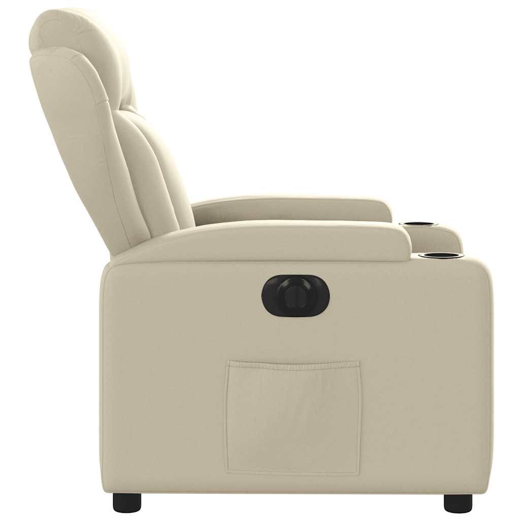 Fauteuil inclinable électrique Crème Similicuir - XIOS