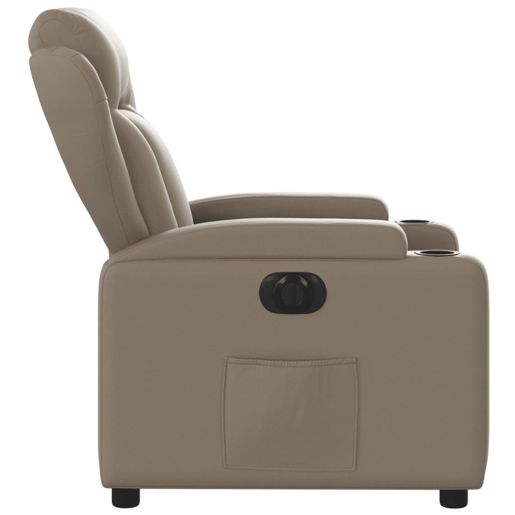 Fauteuil inclinable électrique Cappuccino Similicuir - XIOS