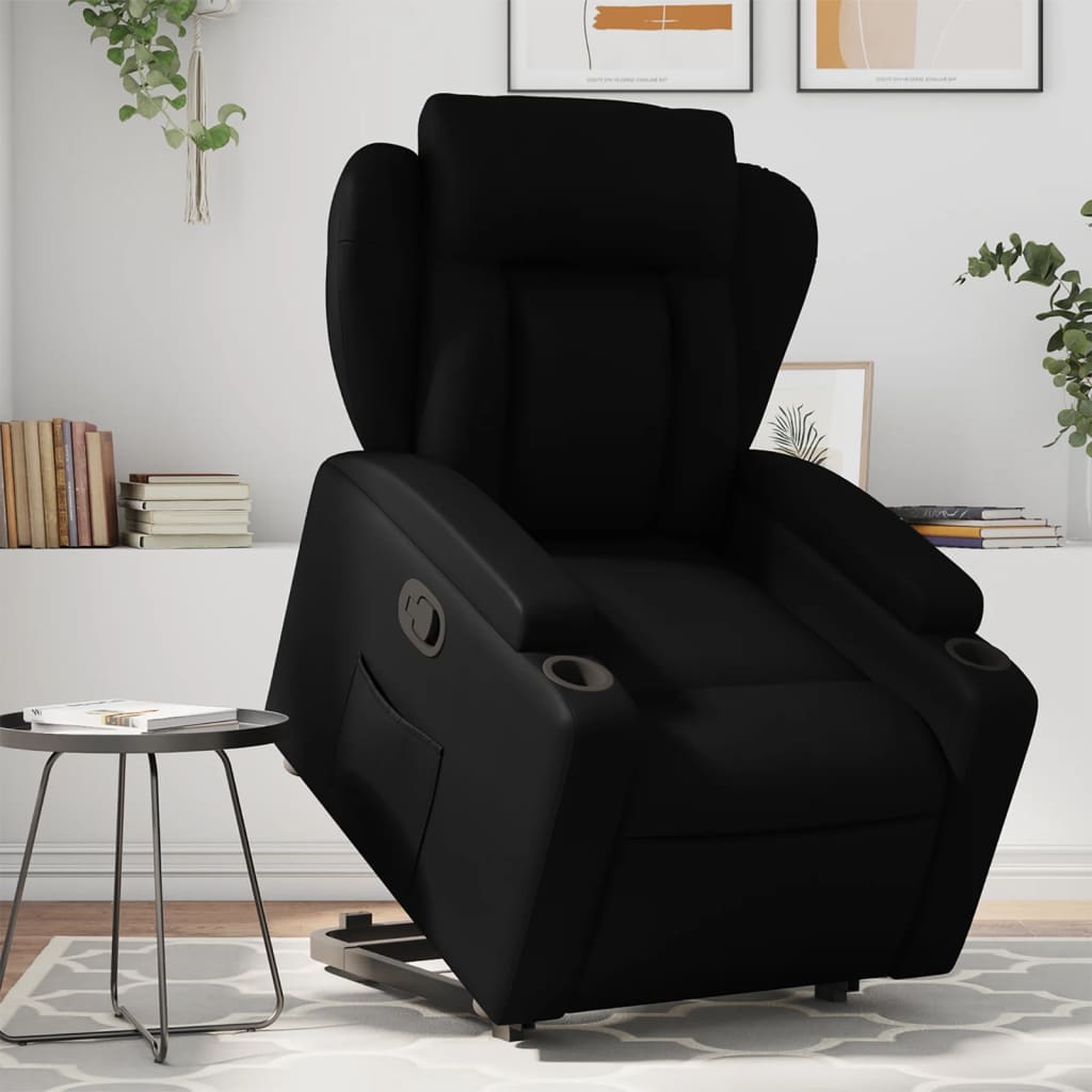 Fauteuil inclinable Noir Similicuir Fauteuils vidaXL   