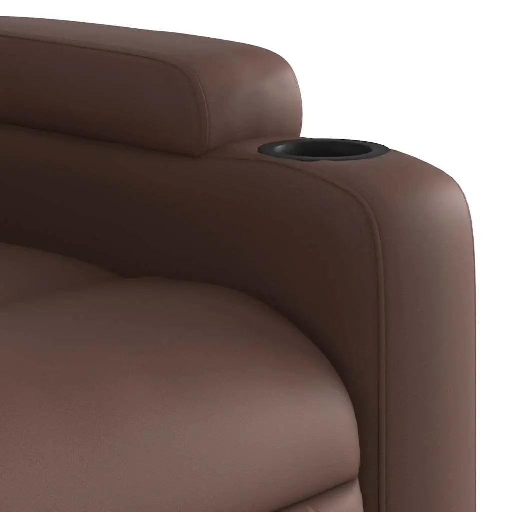 Fauteuil inclinable de massage Marron Similicuir - XIOS