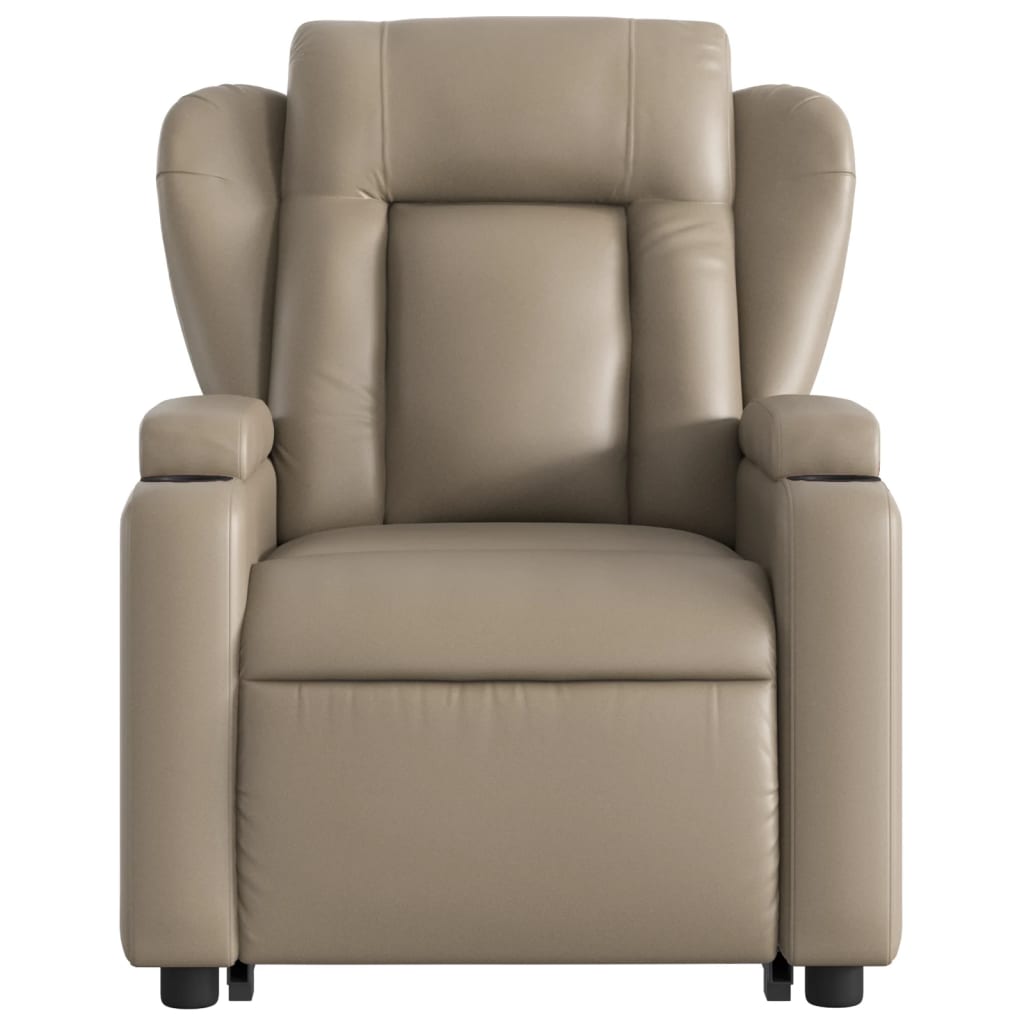 Fauteuil inclinable électrique cappuccino similicuir - XIOS