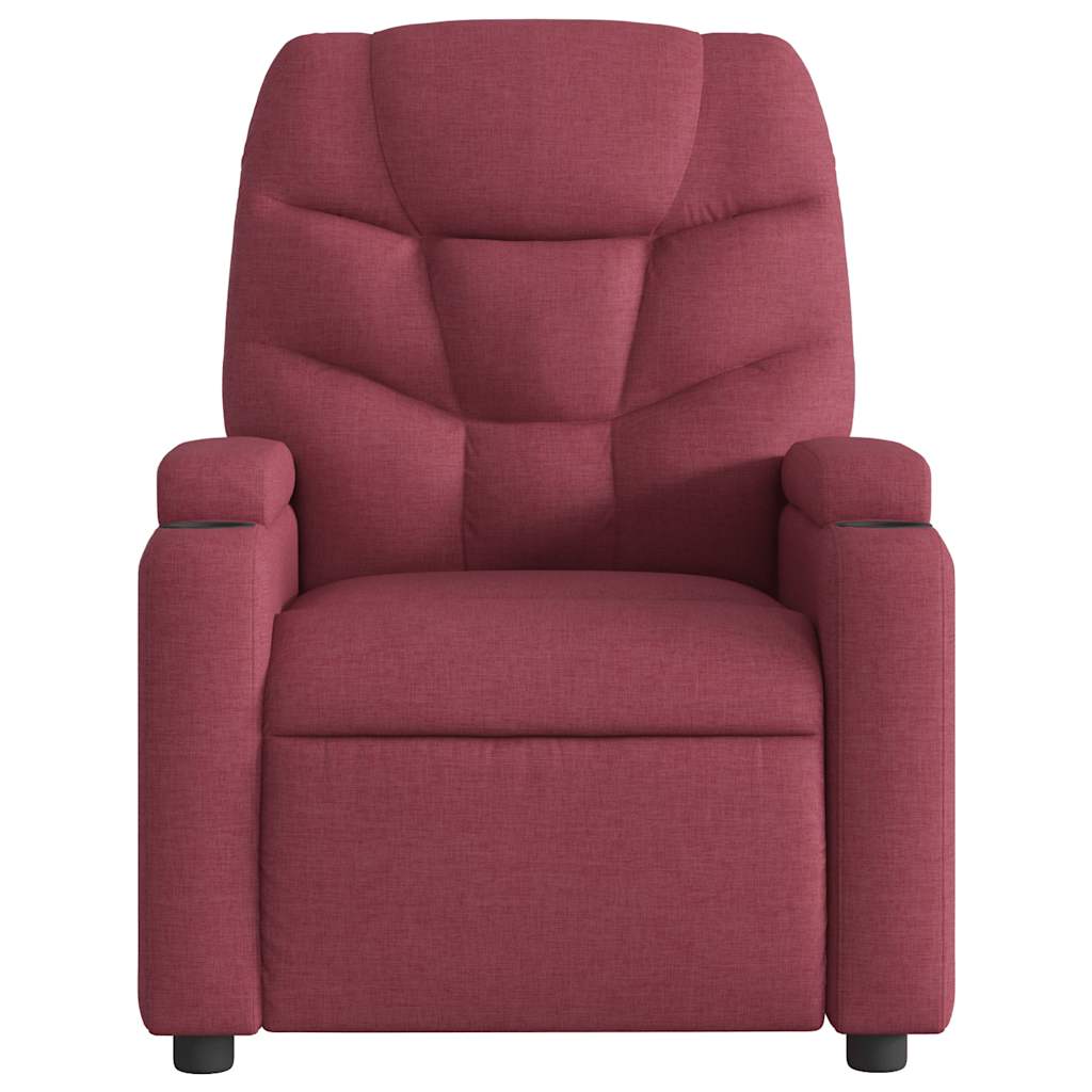 Fauteuil inclinable électrique Rouge bordeaux Tissu - XIOS