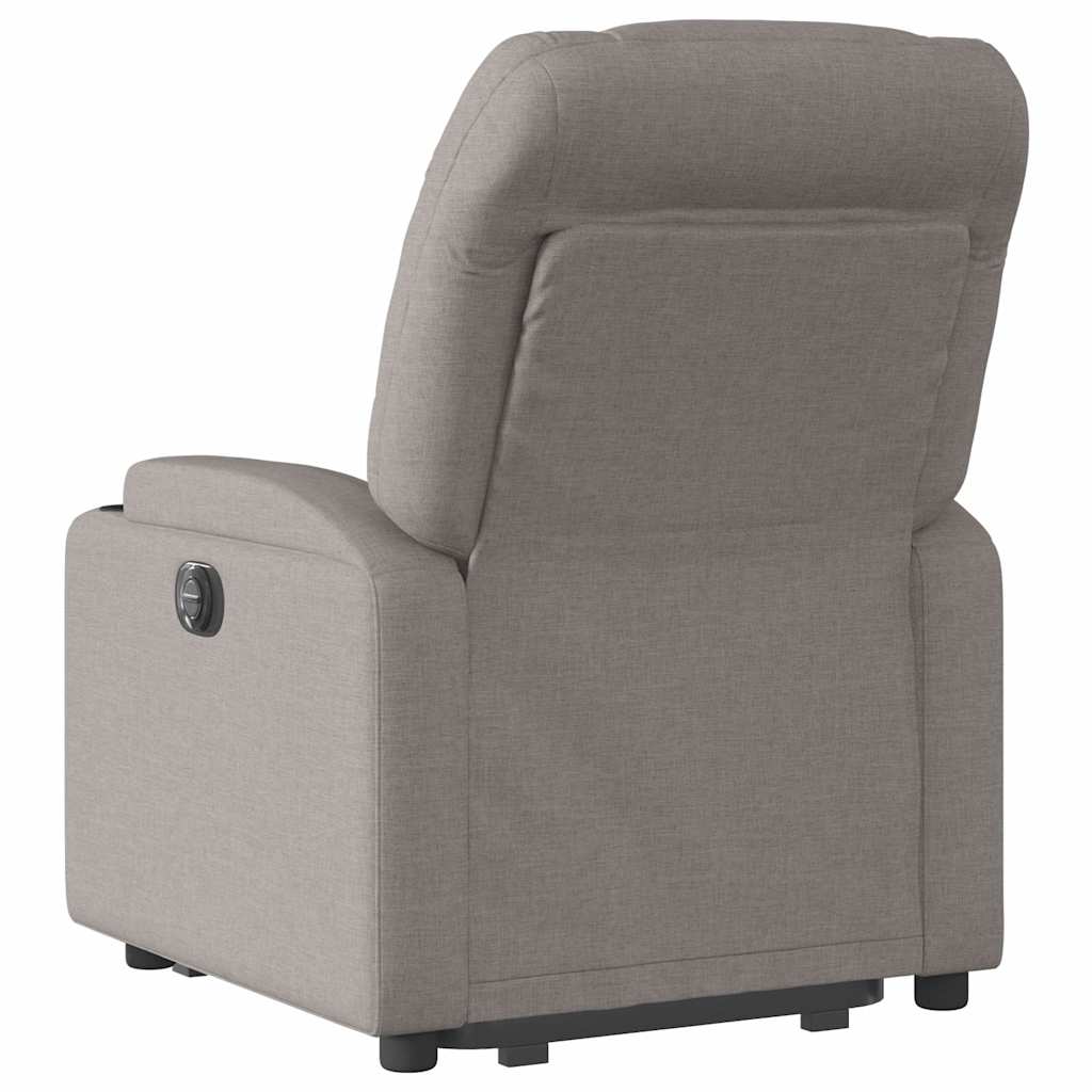 Fauteuil inclinable électrique taupe tissu - XIOS
