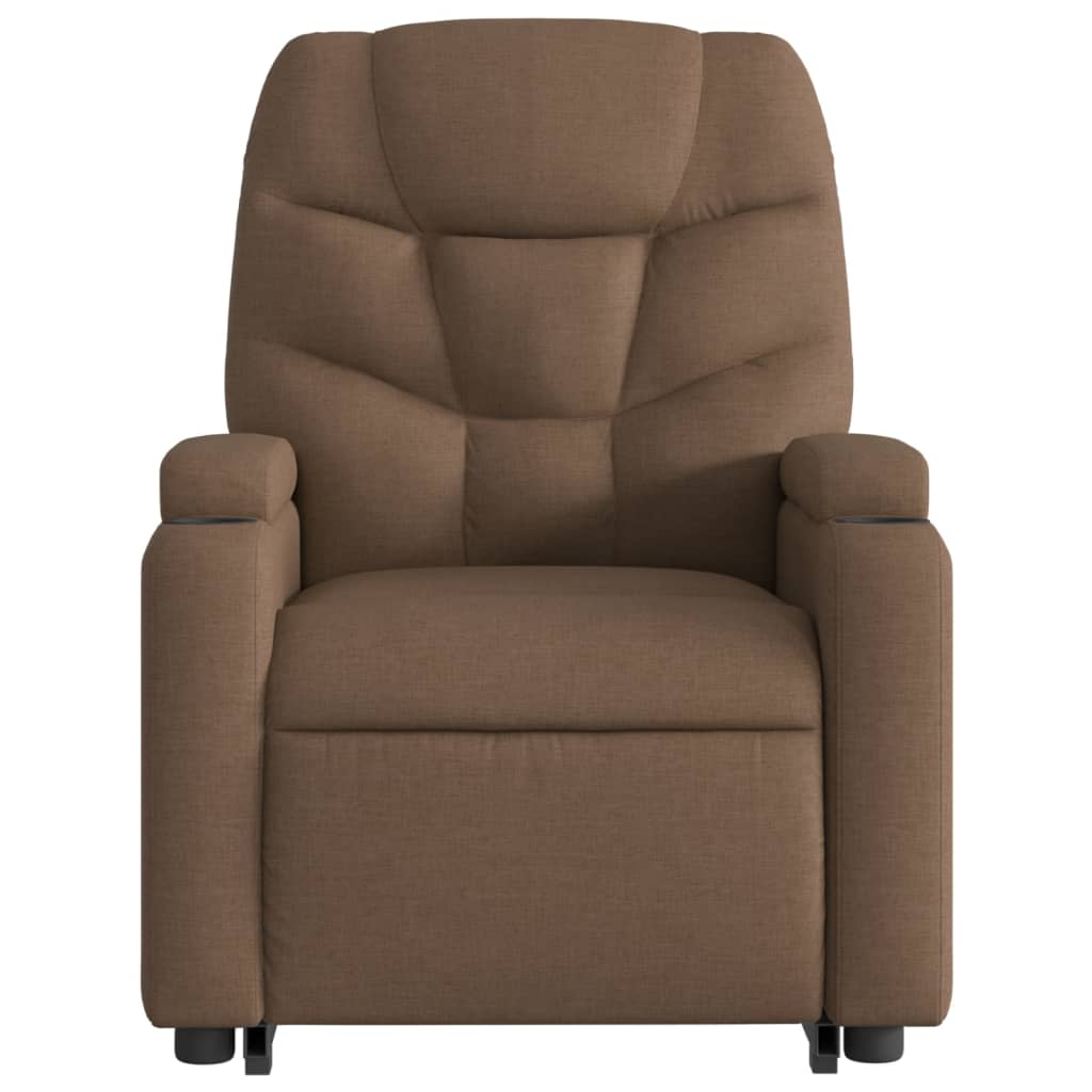 Fauteuil inclinable de massage électrique Marron Tissu - XIOS