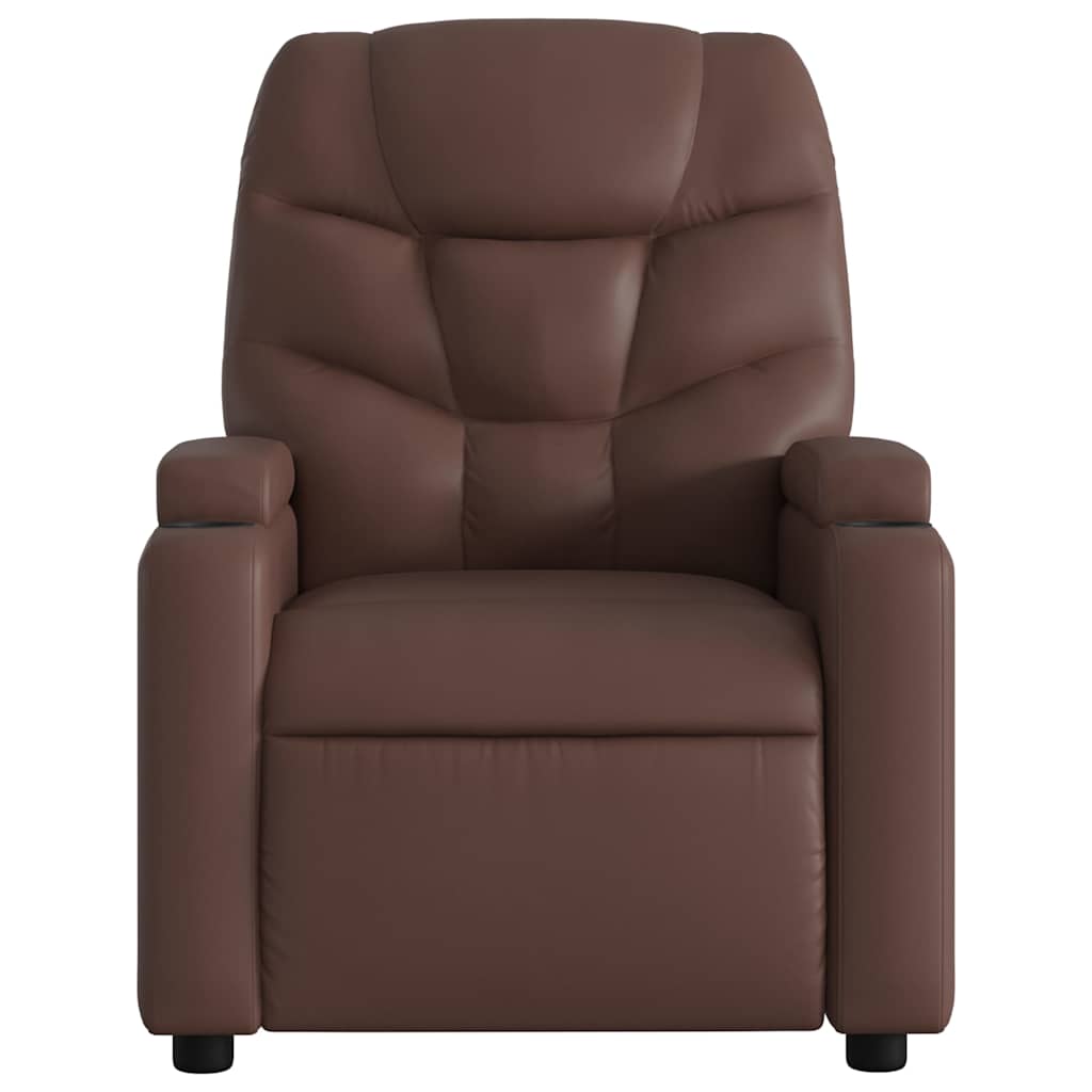 Fauteuil inclinable électrique Marron Similicuir - XIOS