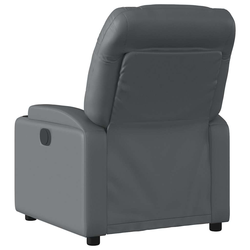 Fauteuil de massage inclinable électrique gris similicuir - XIOS