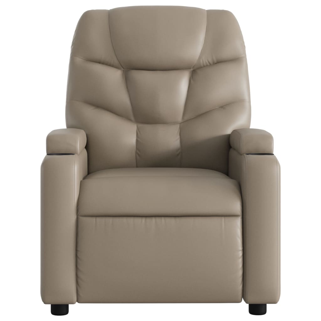 Fauteuil de massage inclinable électrique cappuccino similicuir - XIOS