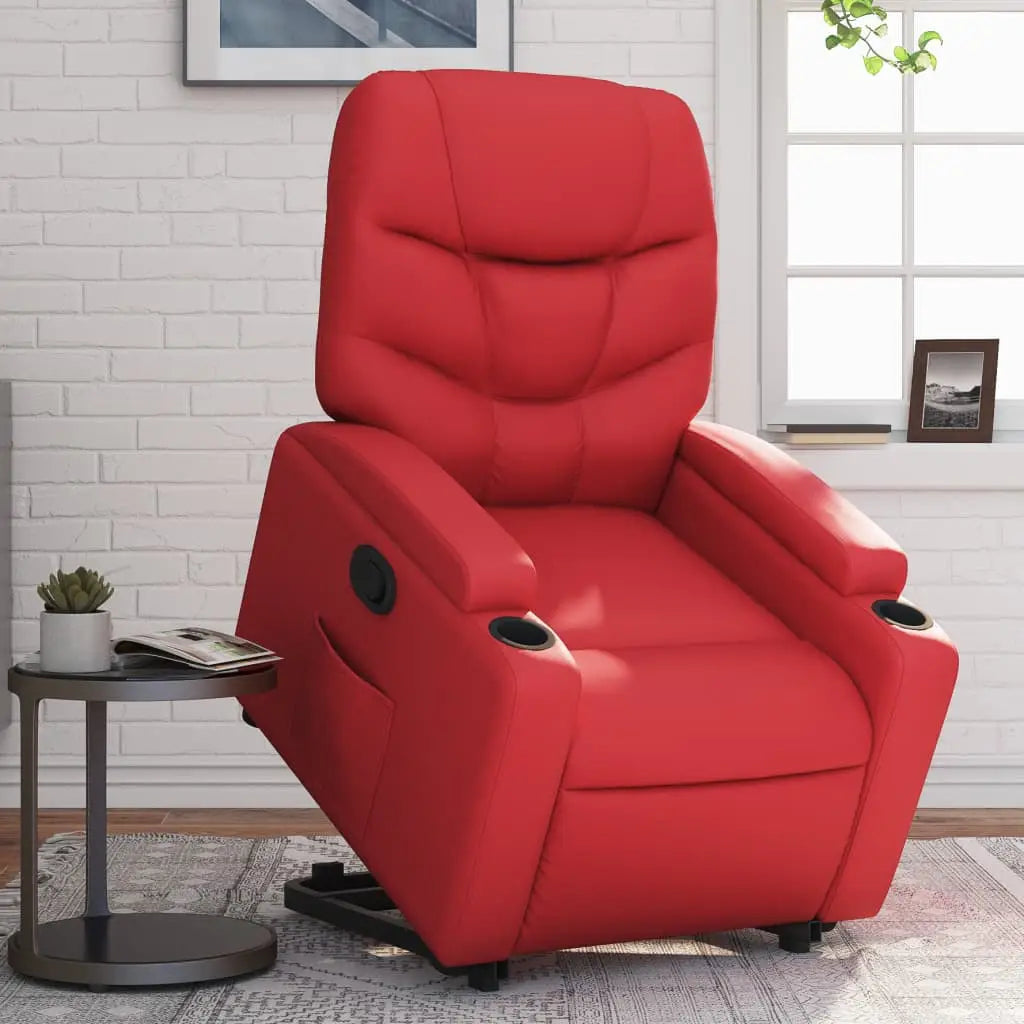 Fauteuil inclinable Rouge Similicuir - XIOS