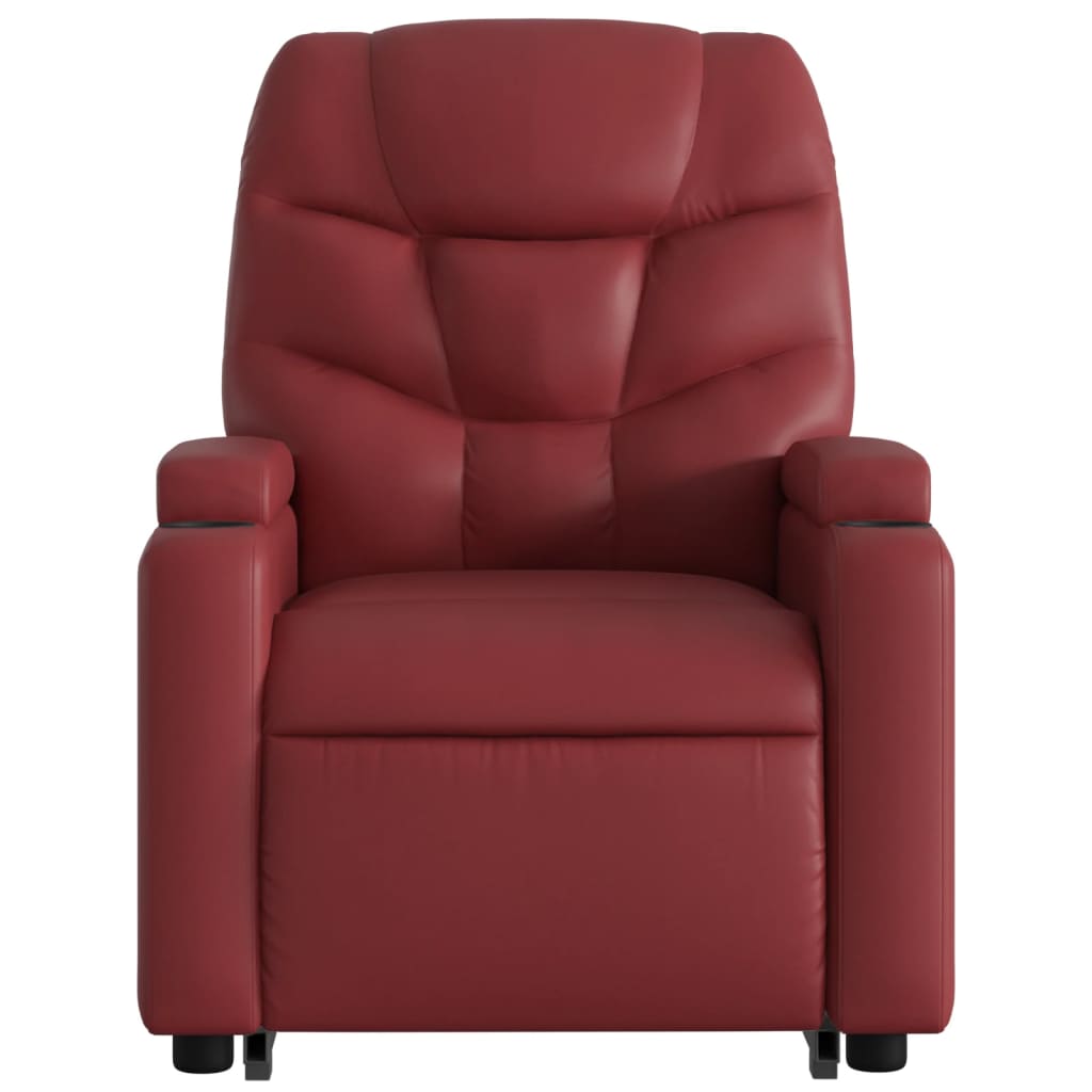 Fauteuil inclinable de massage Rouge bordeaux Similicuir - XIOS