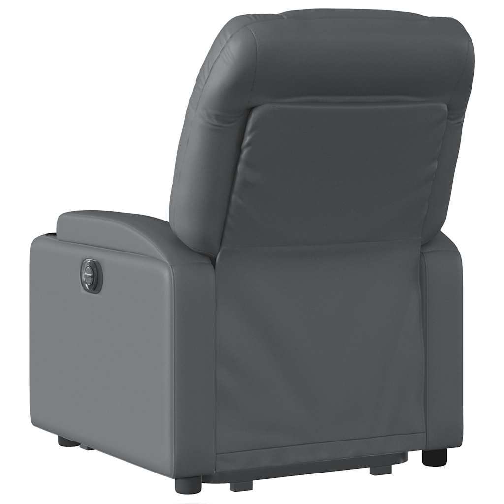 Fauteuil inclinable électrique gris similicuir - XIOS