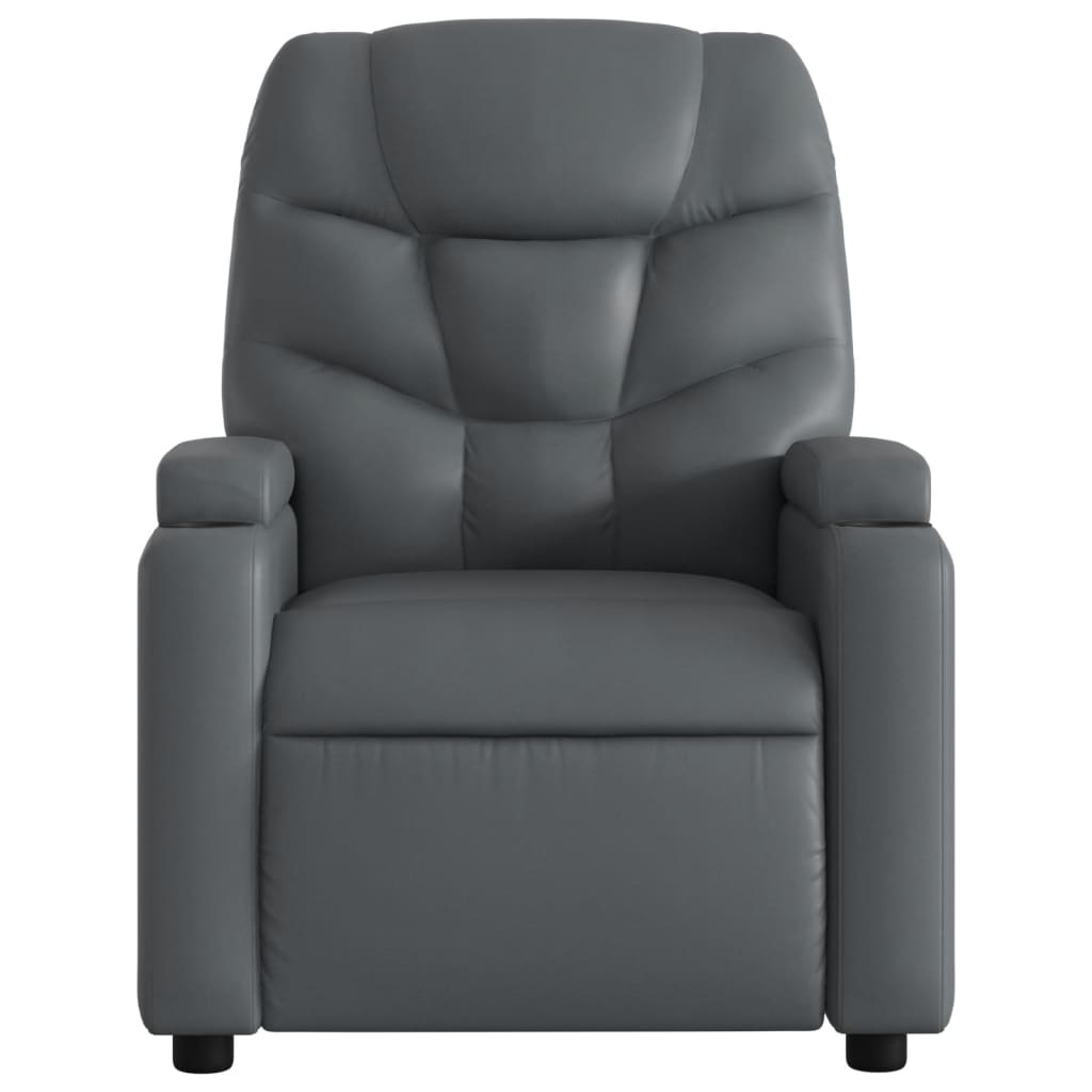 Fauteuil inclinable électrique gris similicuir - XIOS