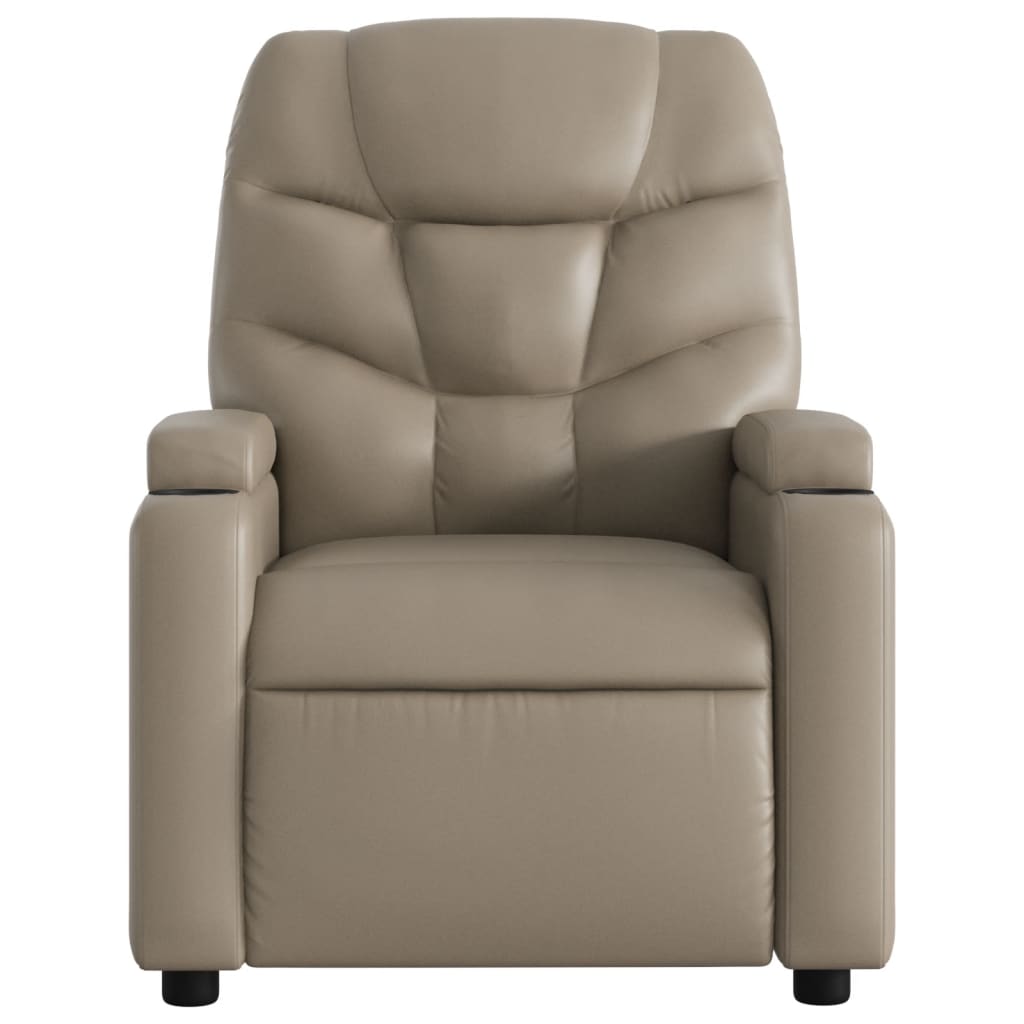 Fauteuil inclinable électrique cappuccino similicuir - XIOS