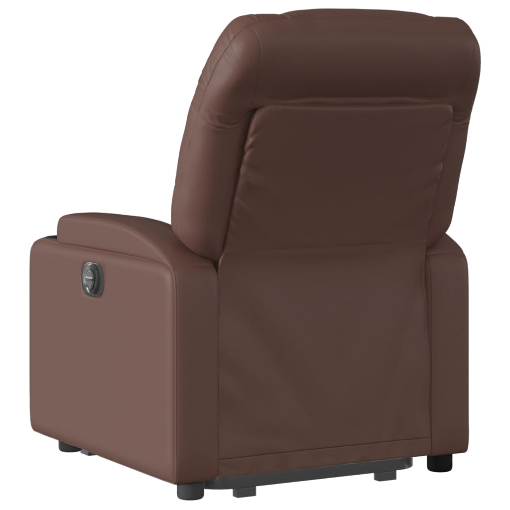 Fauteuil inclinable de massage électrique marron similicuir - XIOS