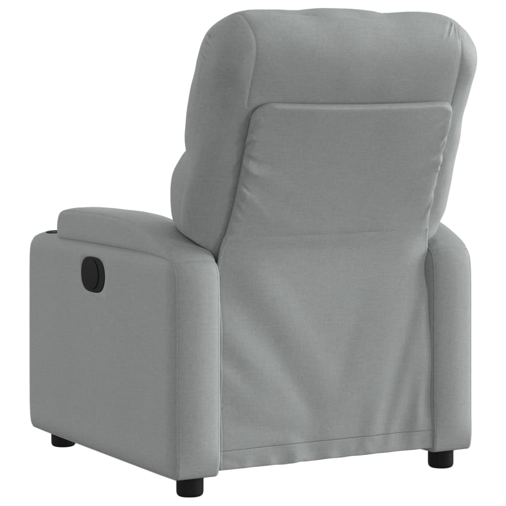 Fauteuil inclinable électrique Gris clair Tissu - XIOS