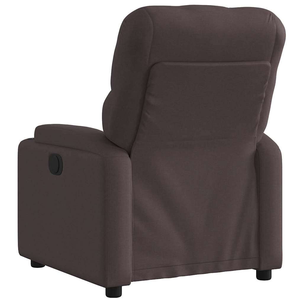 Fauteuil inclinable électrique Marron foncé Tissu - XIOS