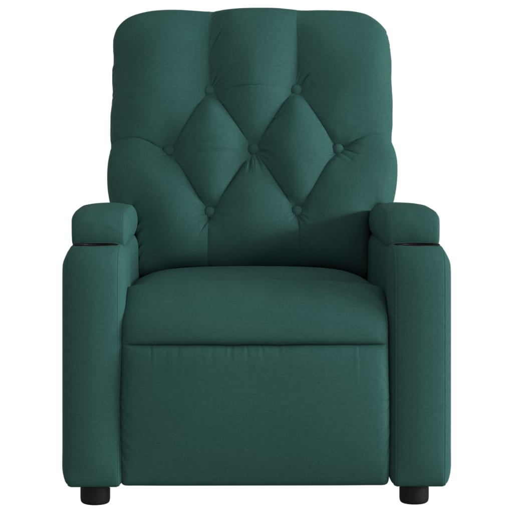 Fauteuil inclinable électrique Vert foncé Tissu - XIOS