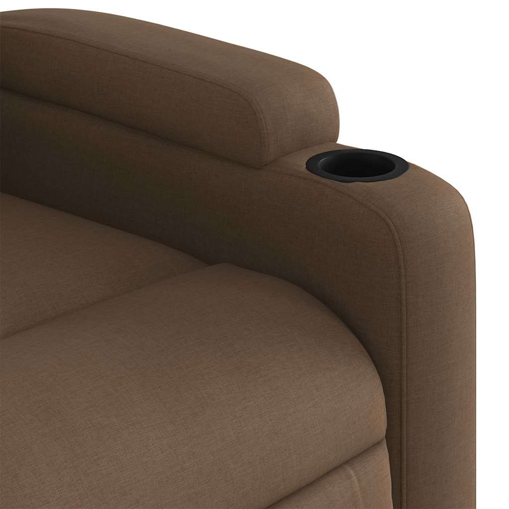 Fauteuil de massage inclinable Marron Tissu - XIOS