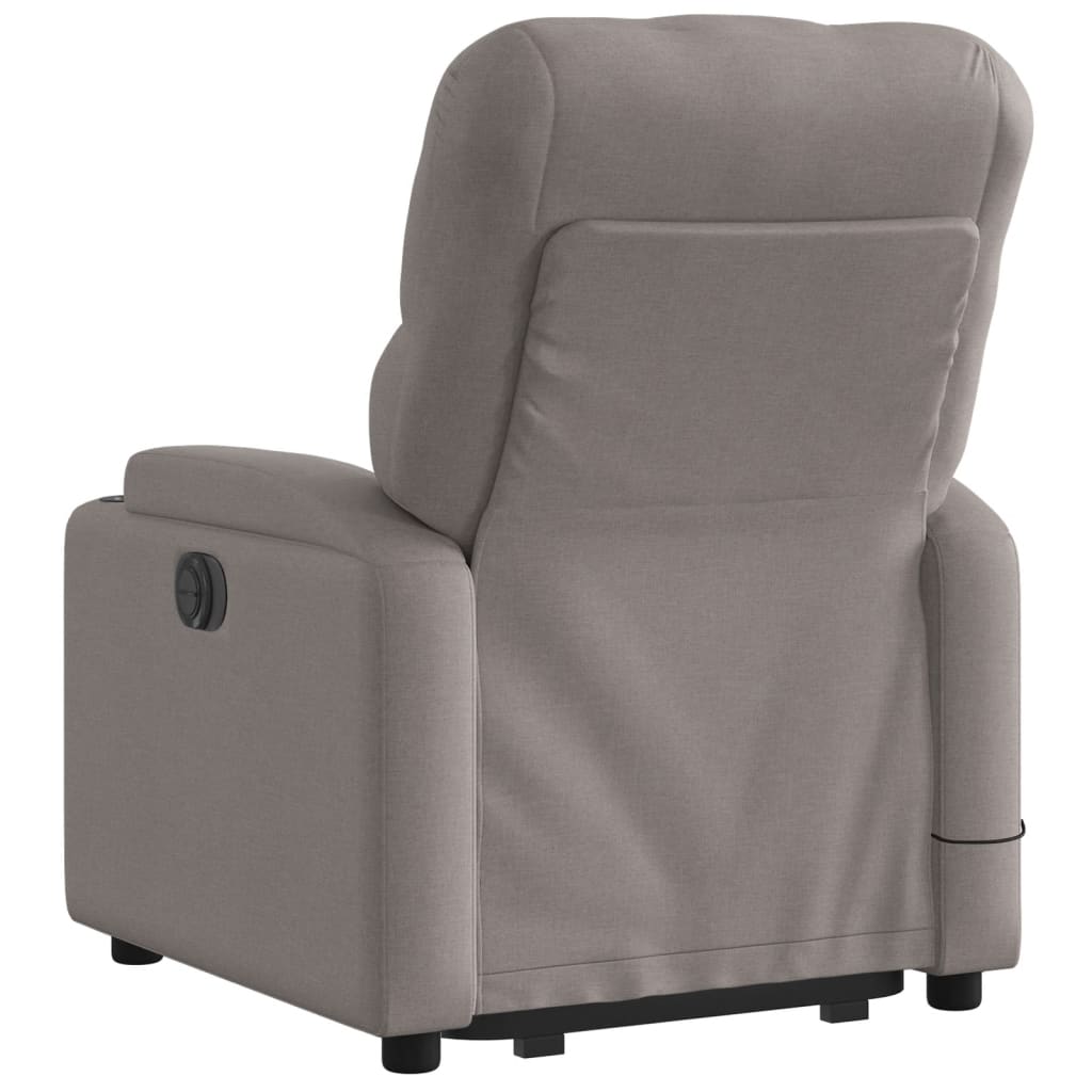 Fauteuil inclinable de massage électrique Taupe Tissu - XIOS