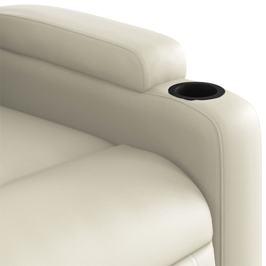 Fauteuil inclinable électrique Crème Similicuir - XIOS