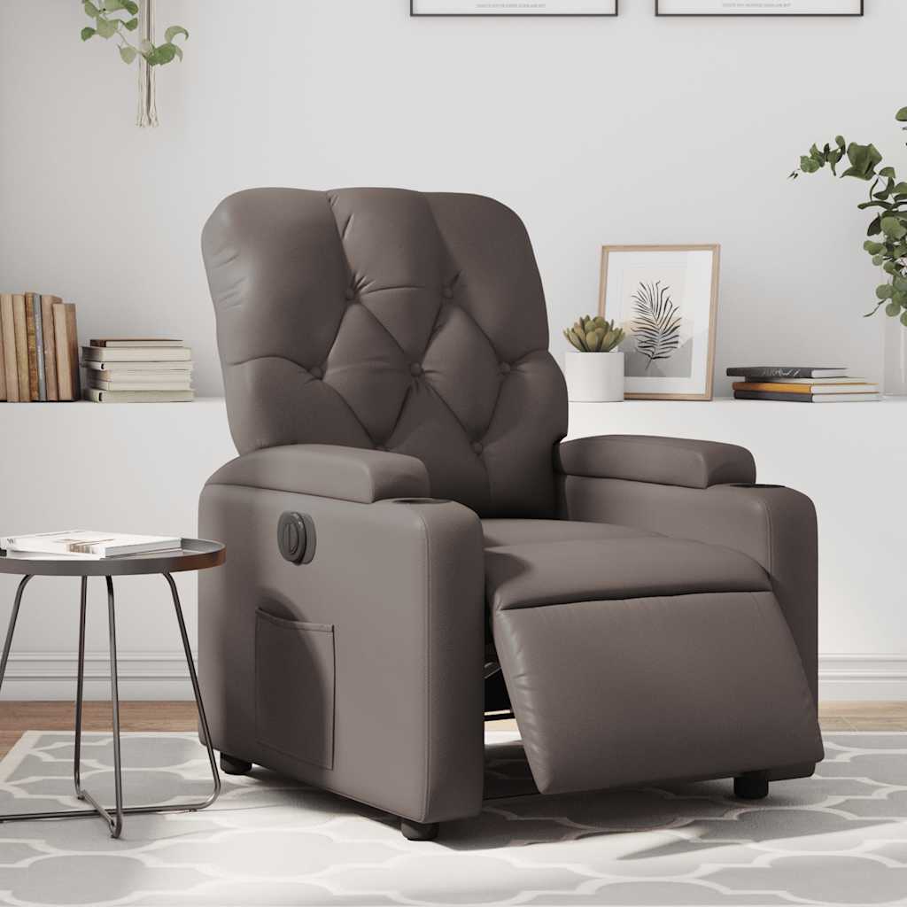 Fauteuil inclinable électrique Marron Similicuir - XIOS