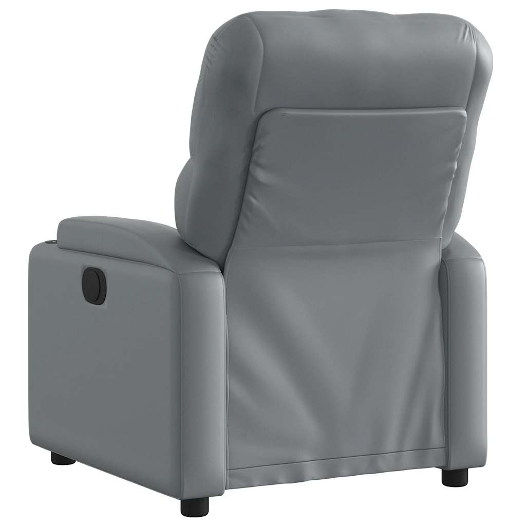 Fauteuil inclinable électrique Gris Similicuir - XIOS