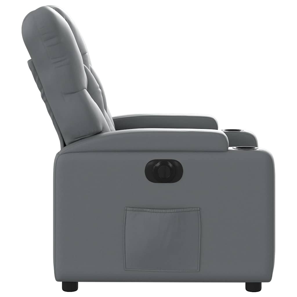 Fauteuil inclinable électrique Gris Similicuir - XIOS