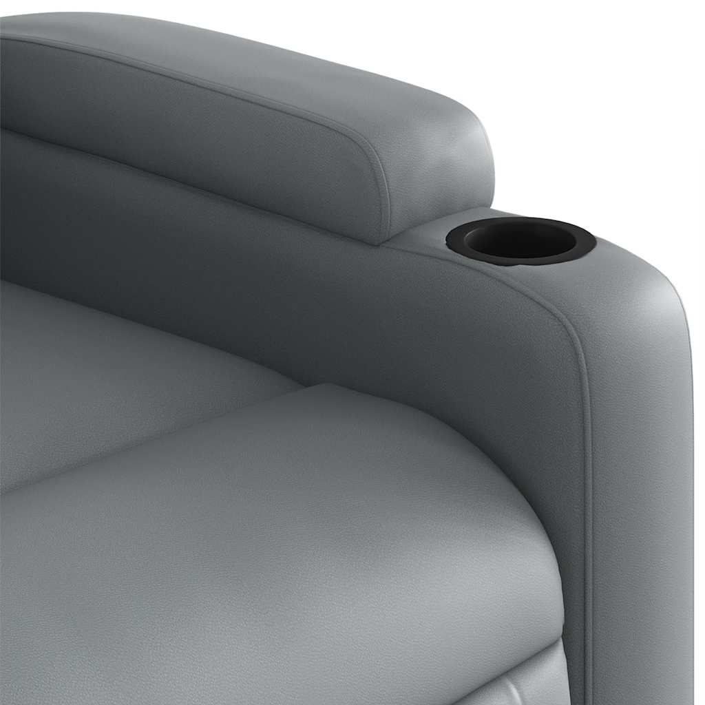 Fauteuil inclinable électrique Gris Similicuir - XIOS