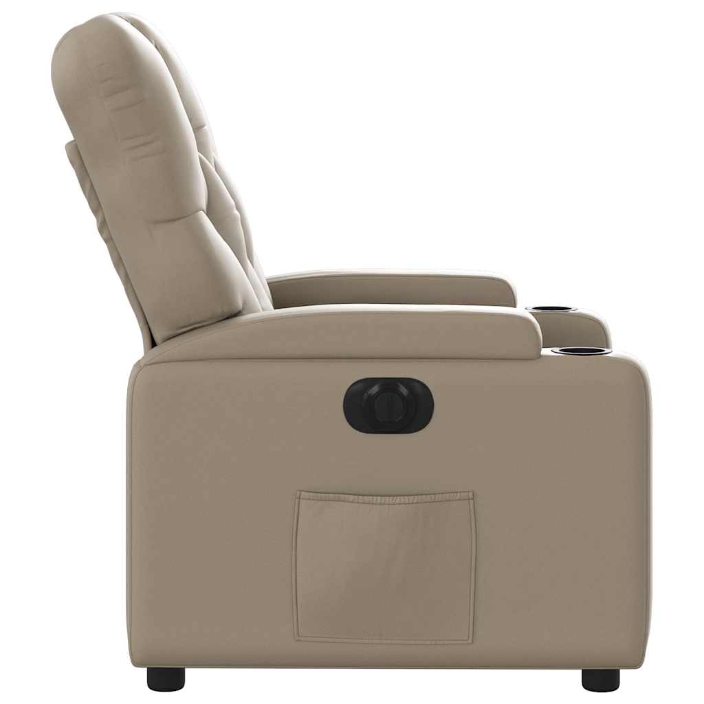 Fauteuil inclinable électrique Cappuccino Similicuir - XIOS