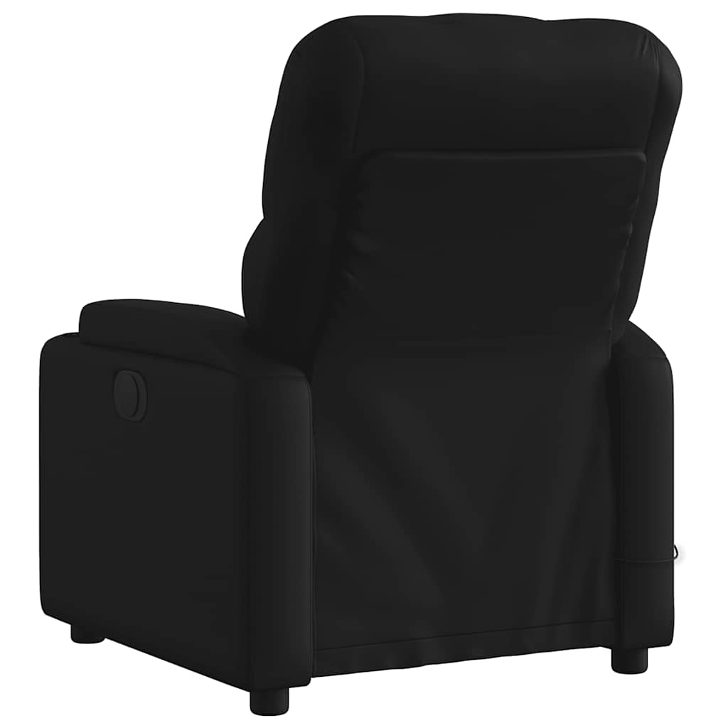Fauteuil de massage inclinable électrique noir similicuir - XIOS