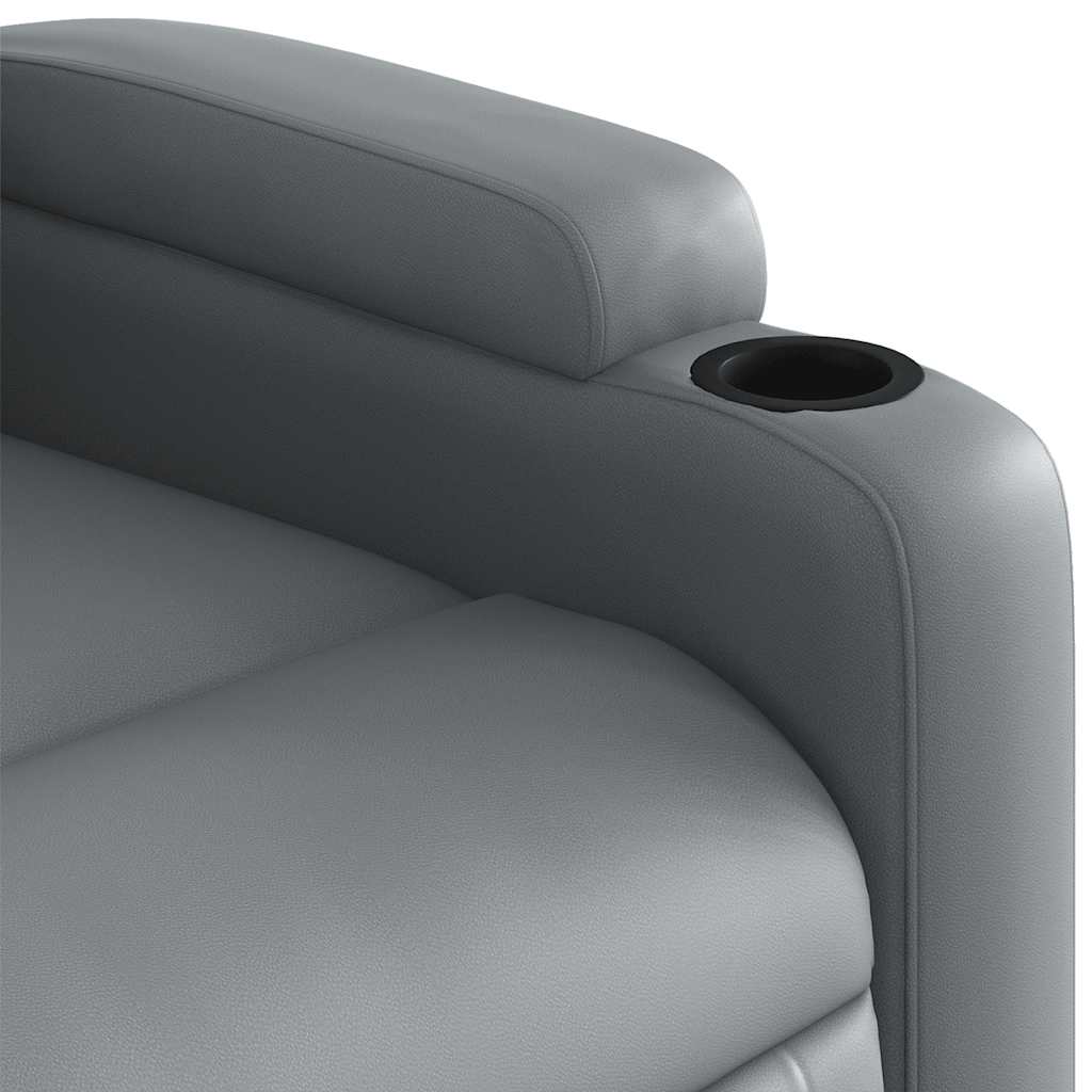 Fauteuil inclinable de massage Gris Similicuir - XIOS