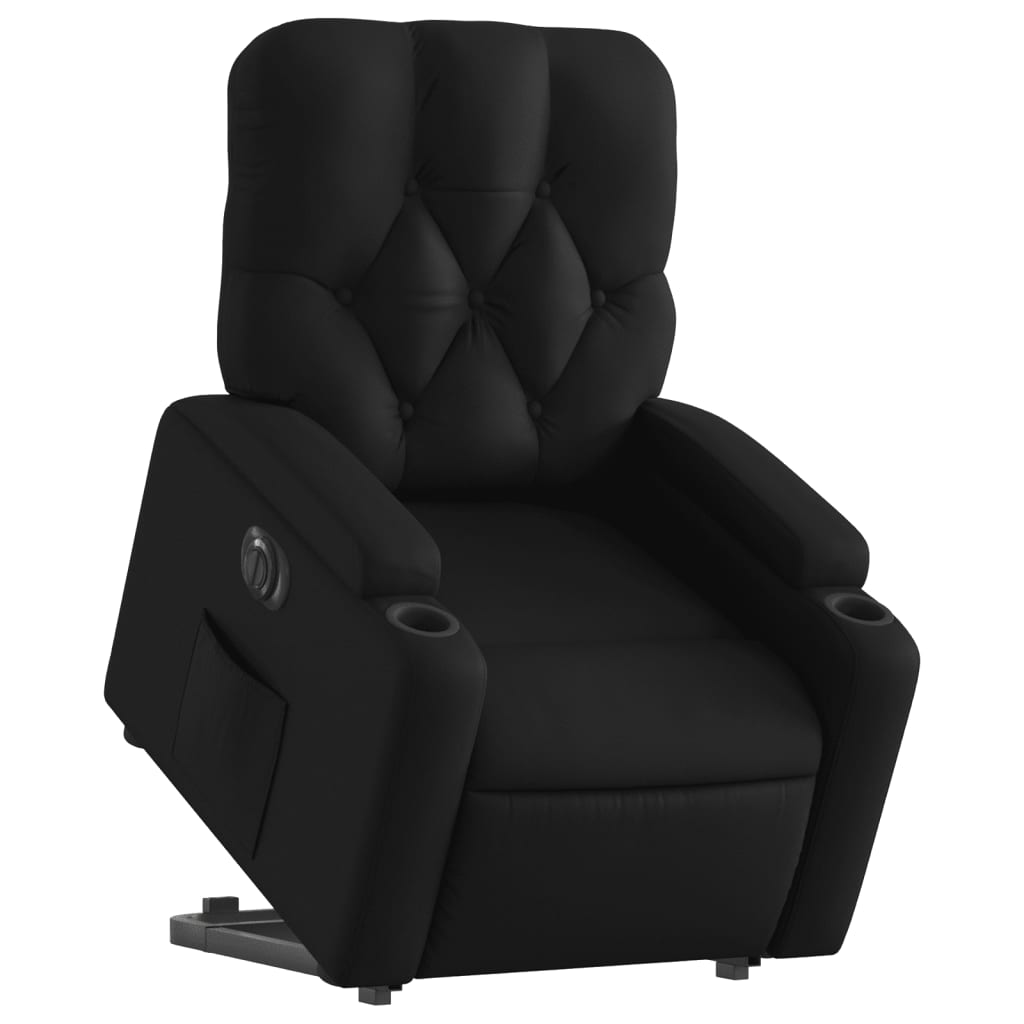 Fauteuil inclinable électrique noir similicuir - XIOS
