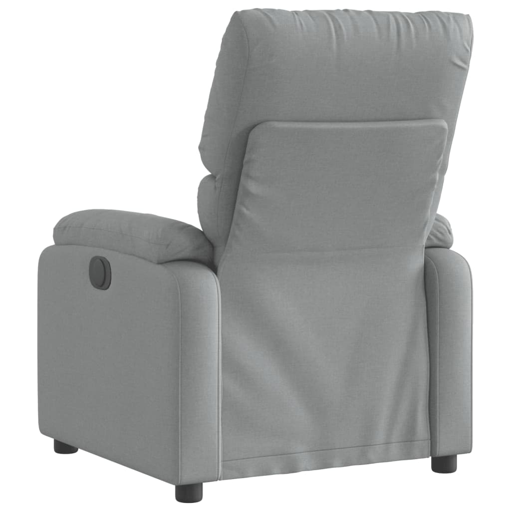 Fauteuil inclinable électrique Gris clair Tissu - XIOS