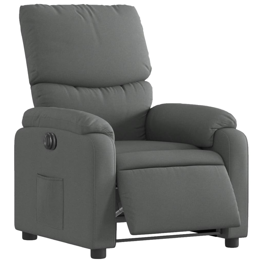 Fauteuil inclinable électrique Gris foncé Tissu - XIOS