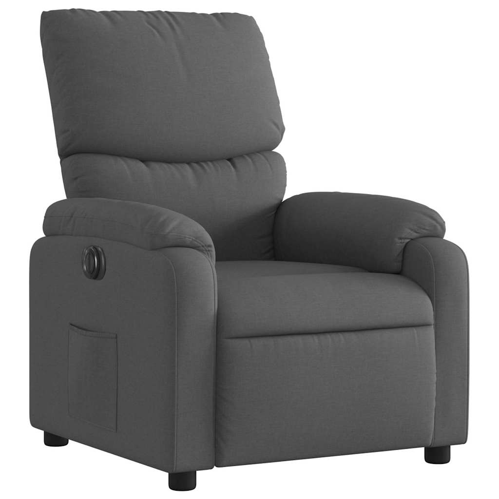 Fauteuil inclinable électrique Gris foncé Tissu - XIOS