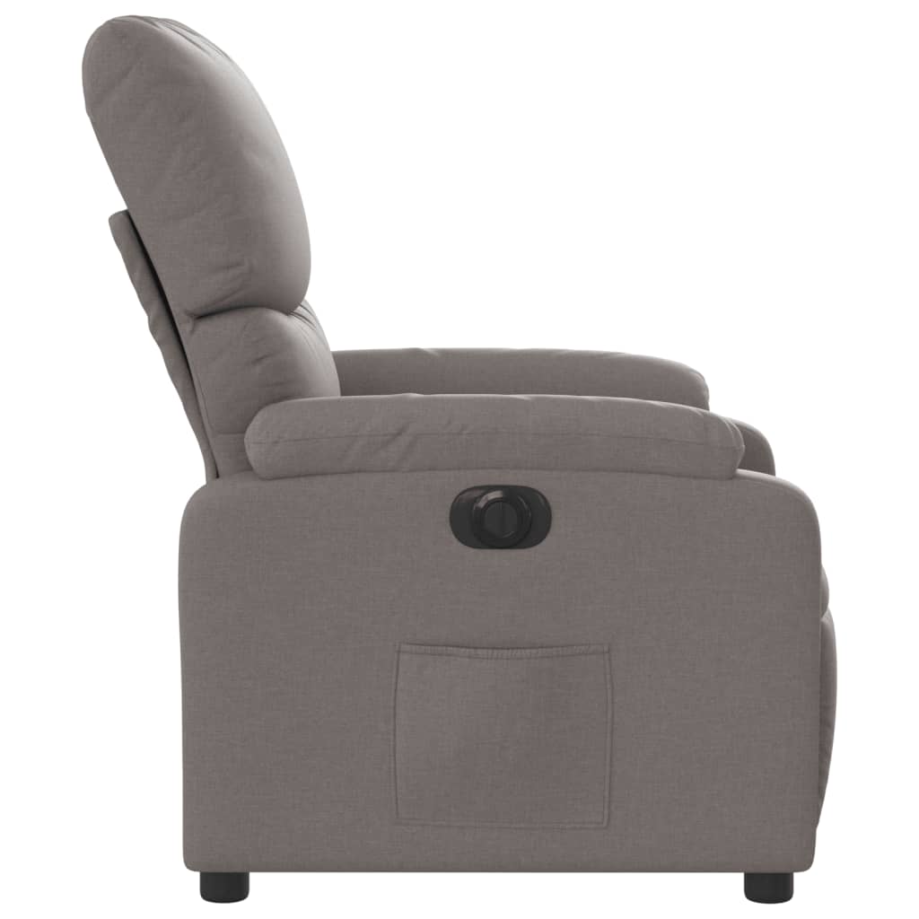 Fauteuil inclinable électrique Taupe Tissu - XIOS