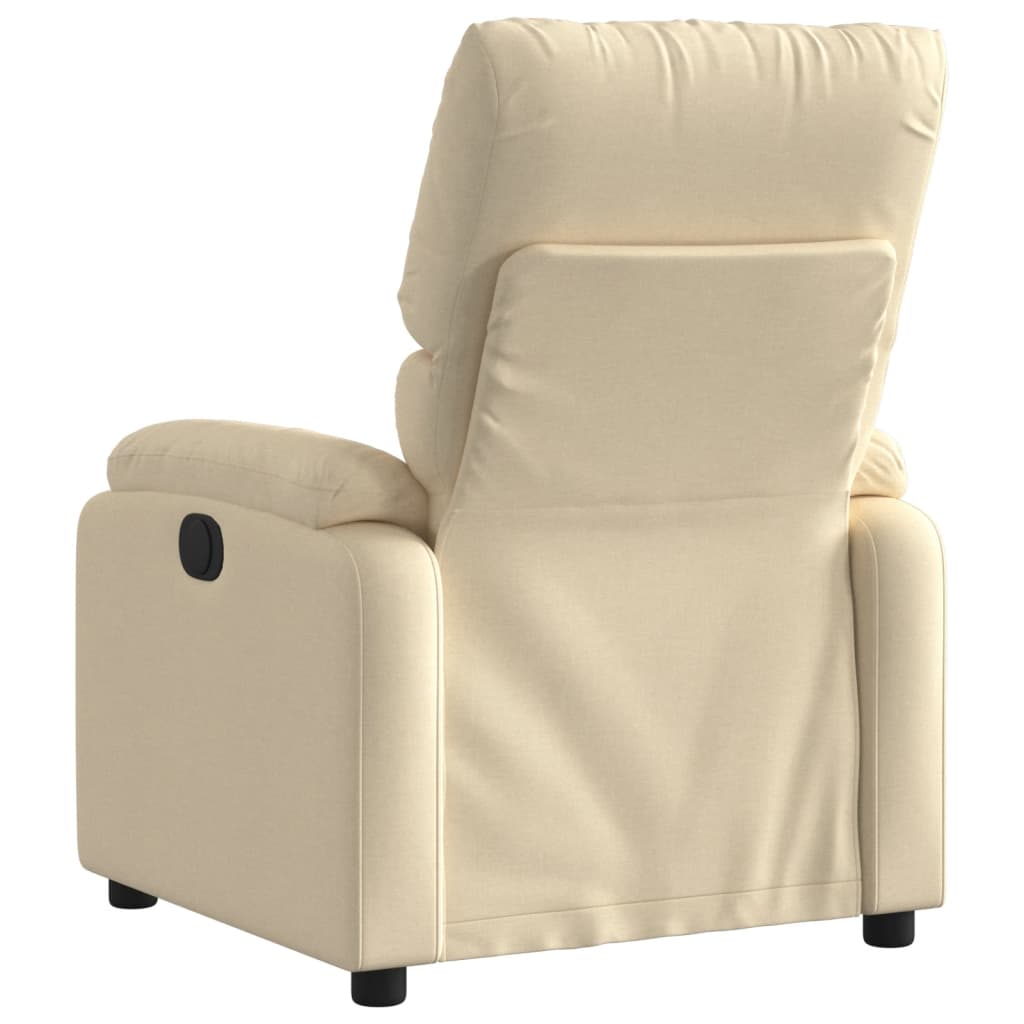 Fauteuil inclinable électrique Crème Tissu - XIOS