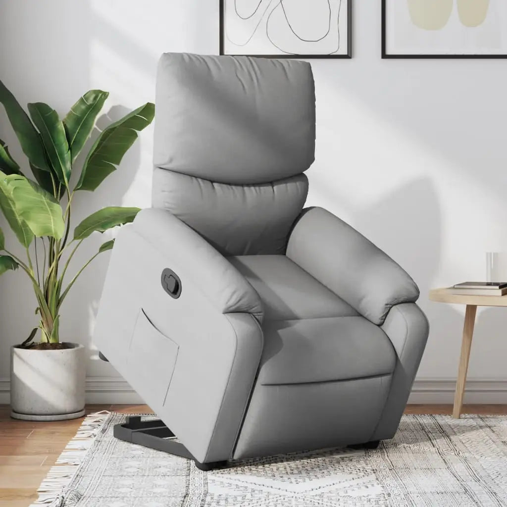 Fauteuil inclinable Gris clair Tissu - XIOS
