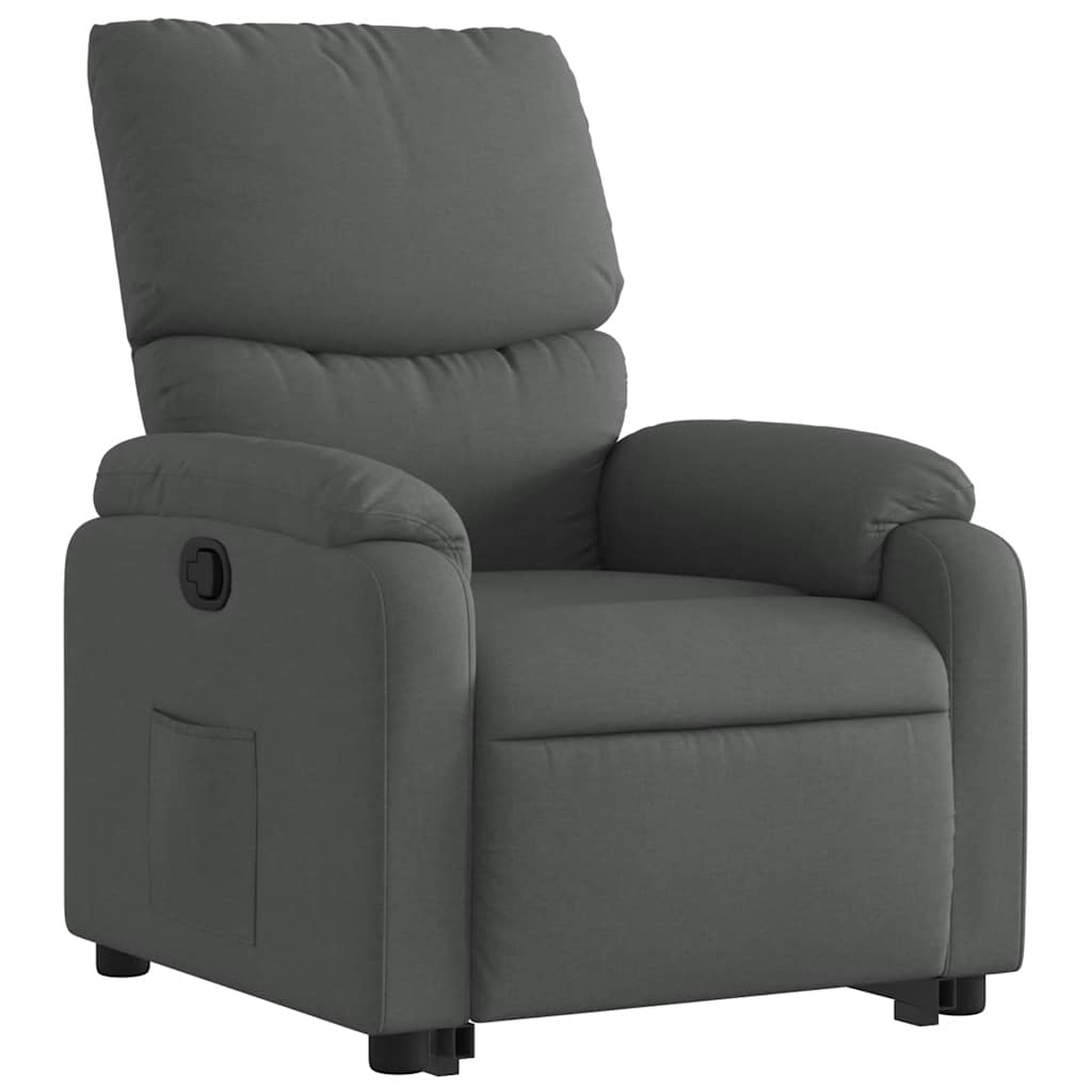 Fauteuil inclinable Gris foncé Tissu - XIOS