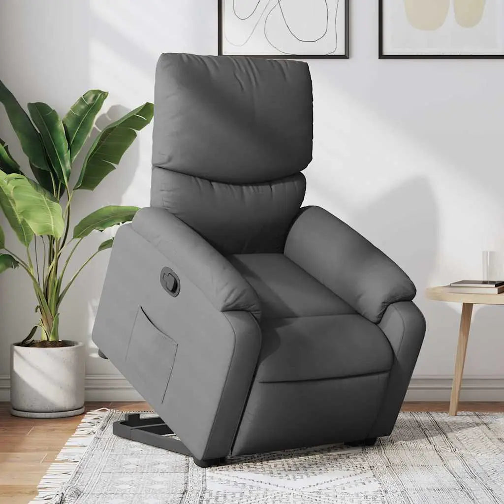 Fauteuil inclinable Gris foncé Tissu - XIOS