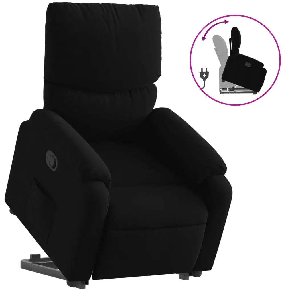 Fauteuil inclinable noir tissu - XIOS
