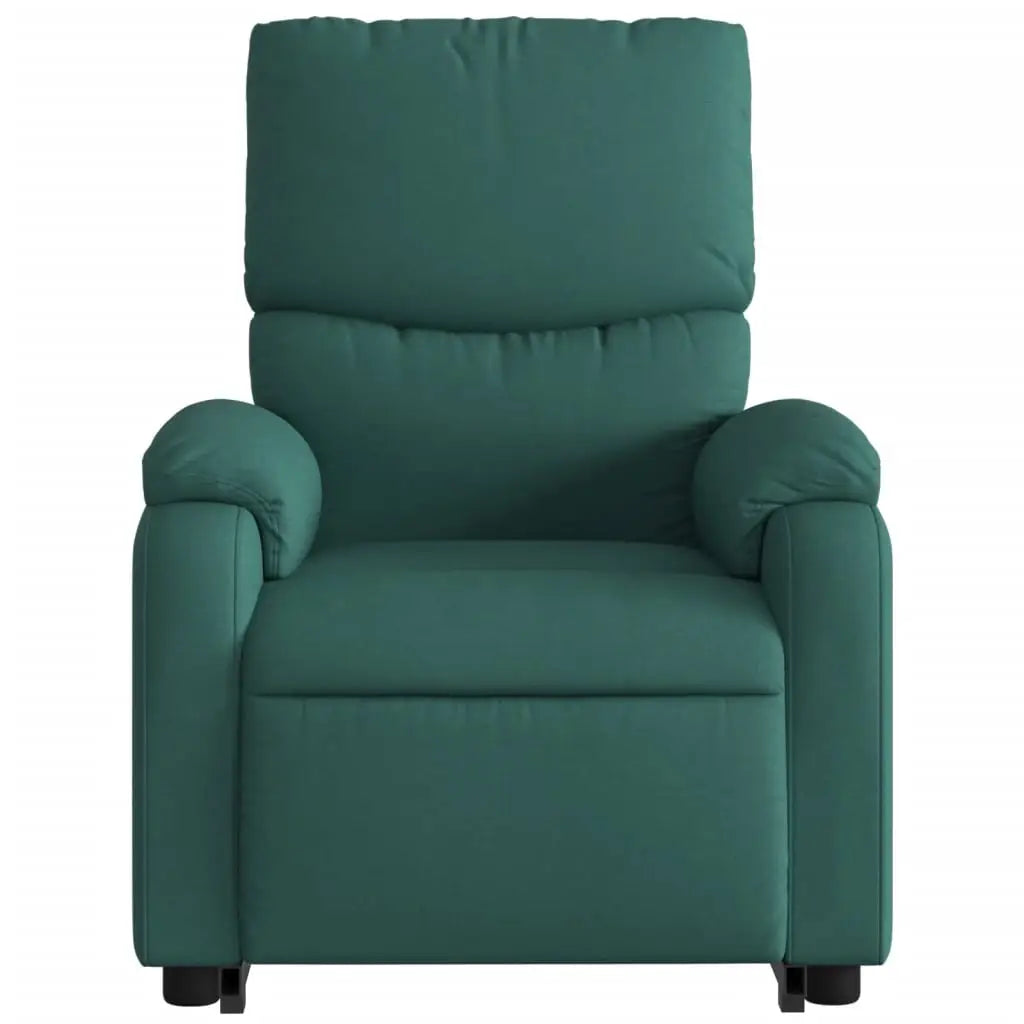 Fauteuil inclinable électrique vert foncé tissu - XIOS