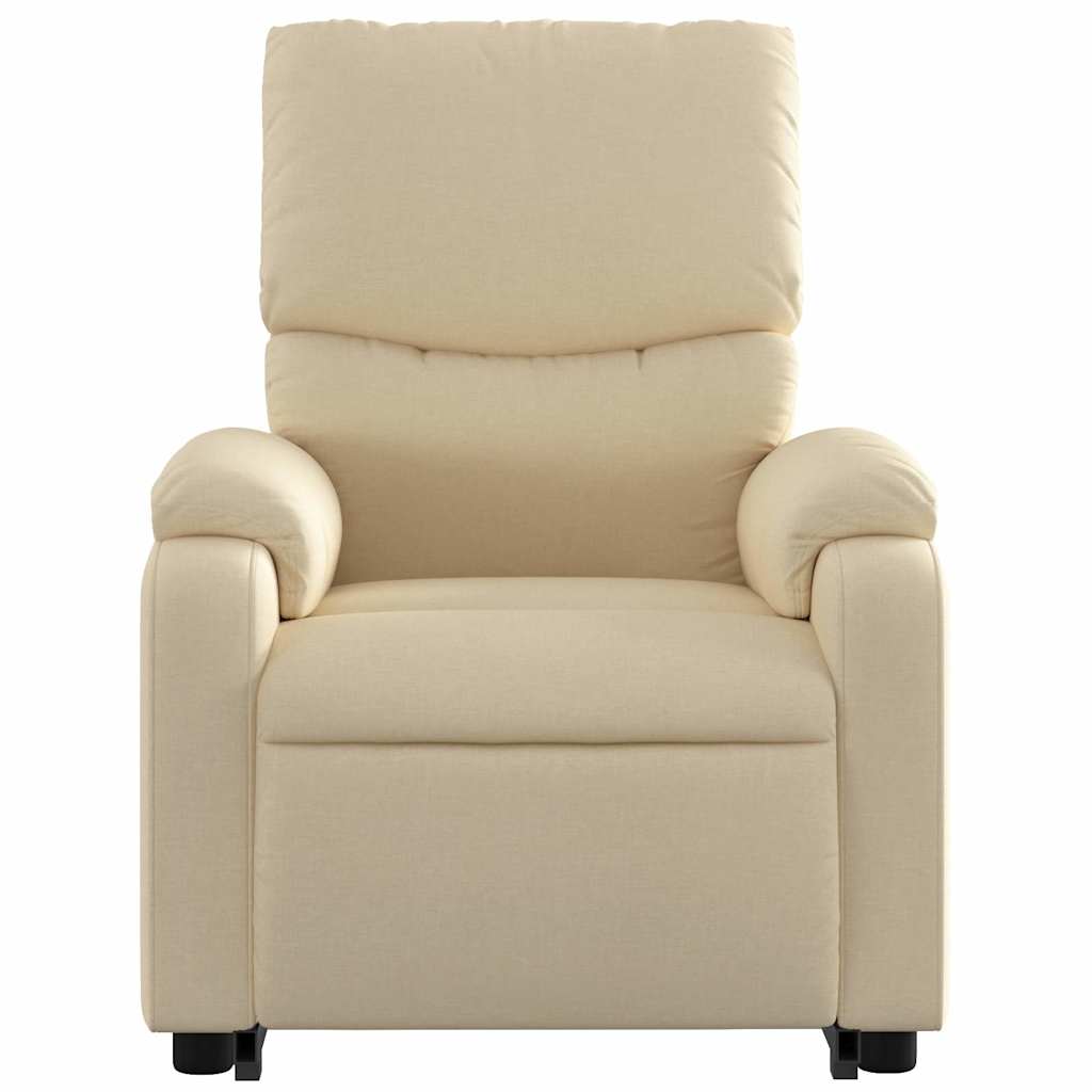 Fauteuil inclinable de massage électrique Crème Tissu - XIOS
