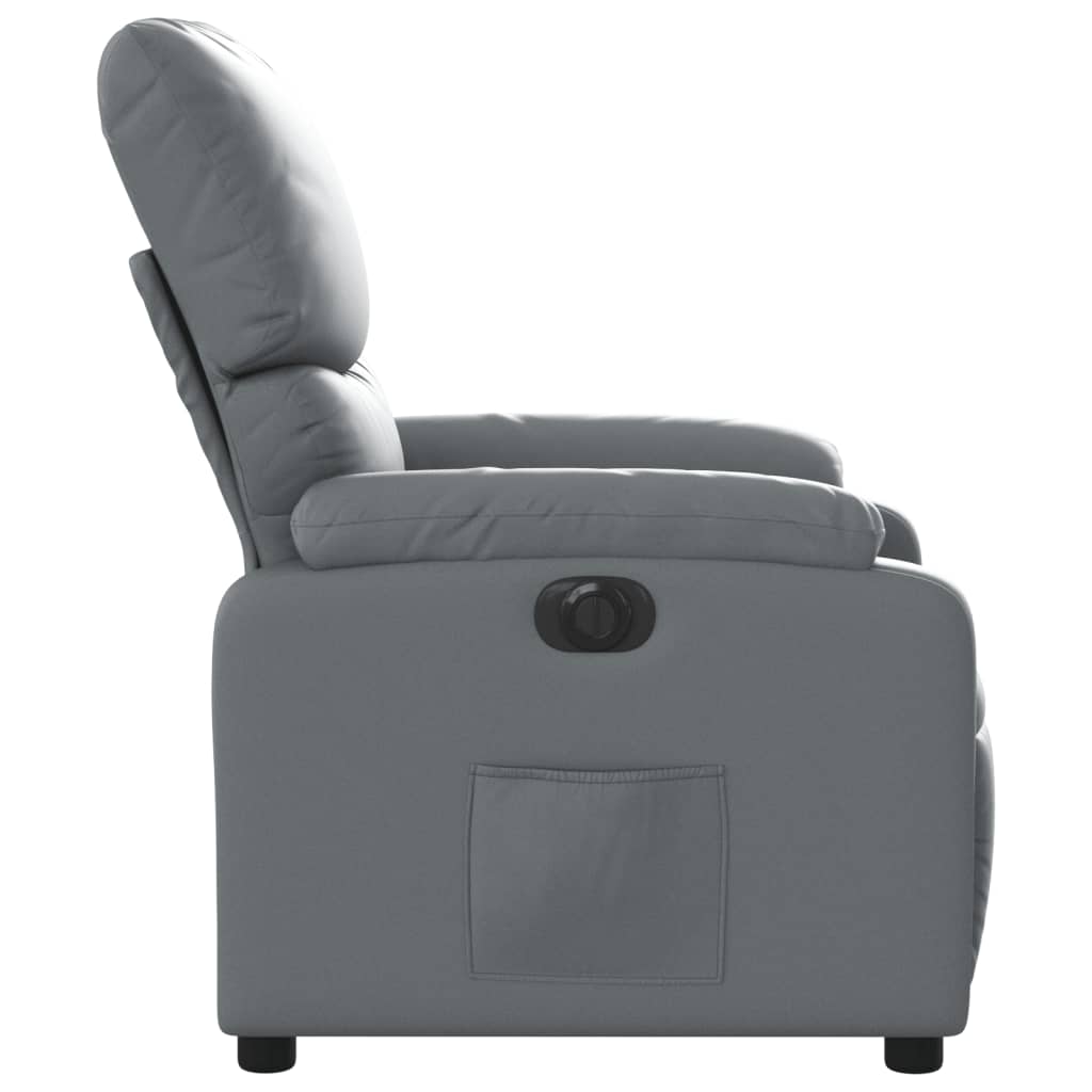 Fauteuil inclinable électrique Gris Similicuir - XIOS