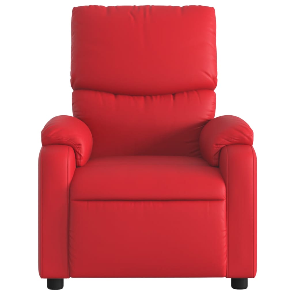 Fauteuil inclinable électrique Rouge Similicuir - XIOS
