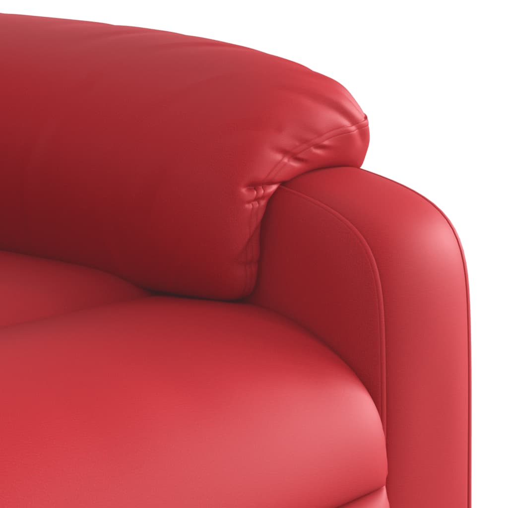 Fauteuil inclinable électrique Rouge Similicuir - XIOS