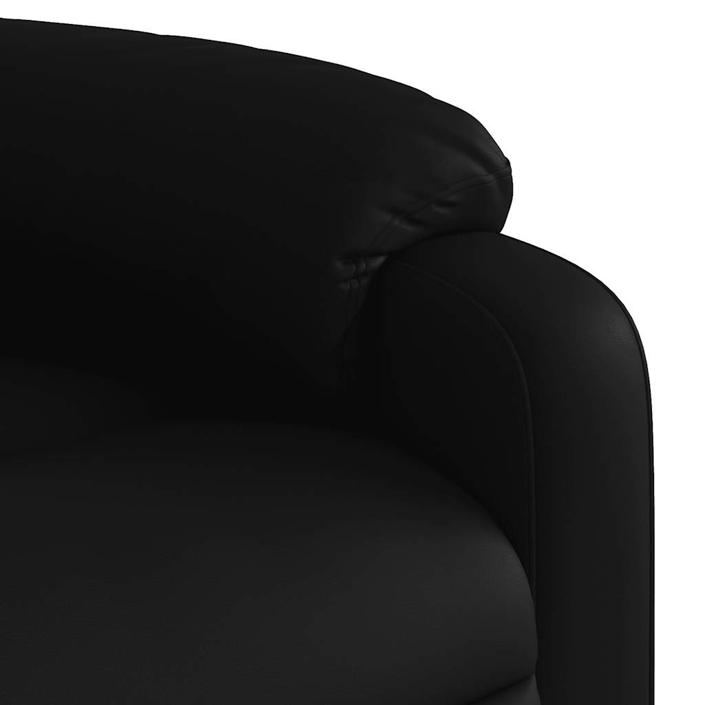 Fauteuil de massage inclinable électrique noir similicuir - XIOS